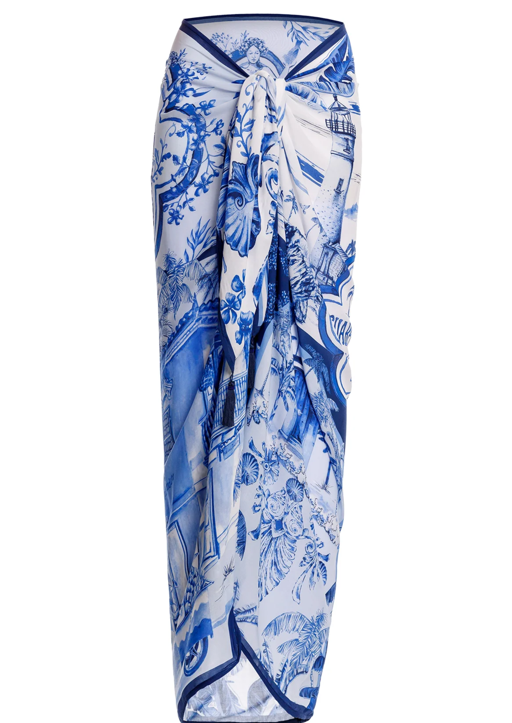 Floral Print Bikini Set with Skirt (3 Piece)