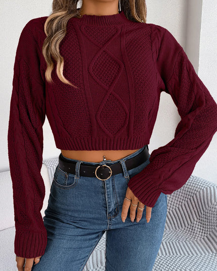 Cropped Knit Pullover