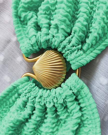 Shell-Inspired Bandeau Bikini