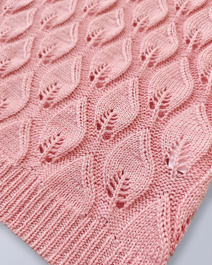 Hollow Out Leaf Sleeveless Knit Top