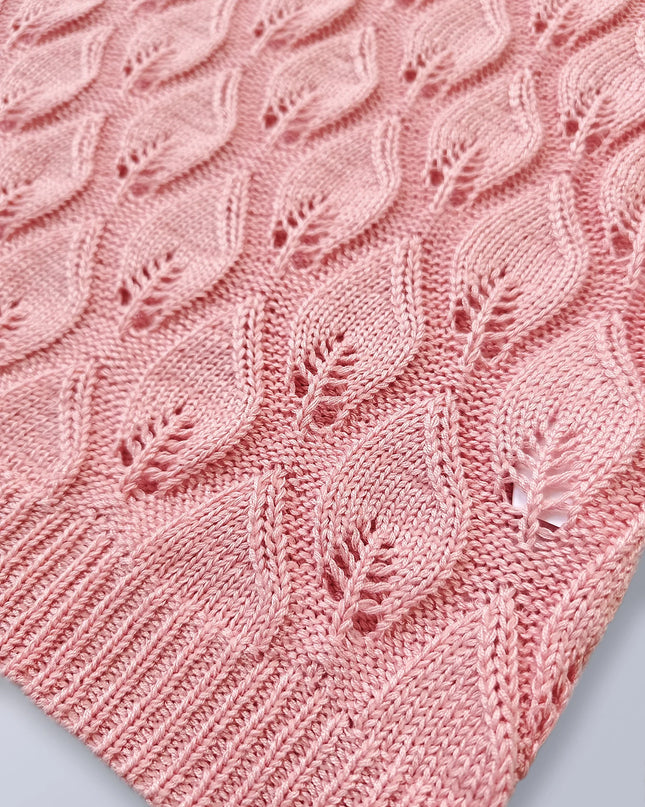 Hollow Out Leaf Sleeveless Knit Top