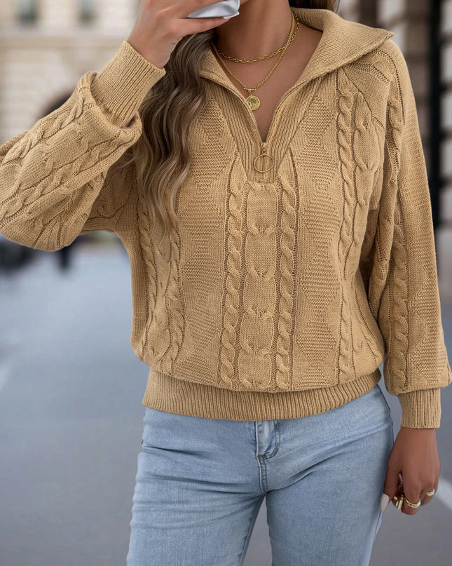 Half-Zip Knit Sweater