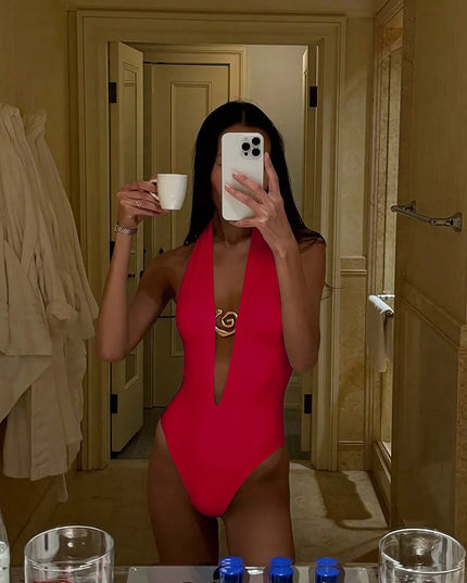 Deep V Sculpt One-Piece