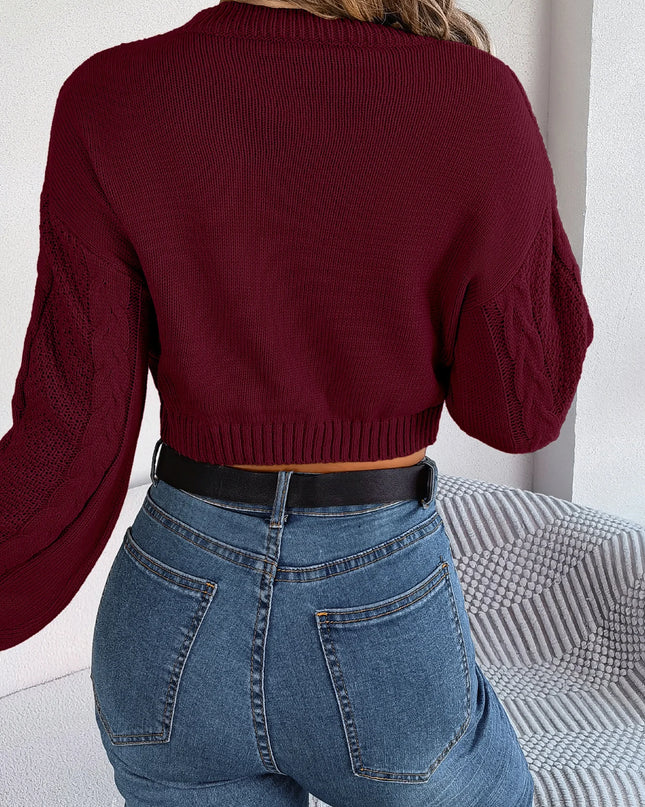 Cropped Knit Pullover