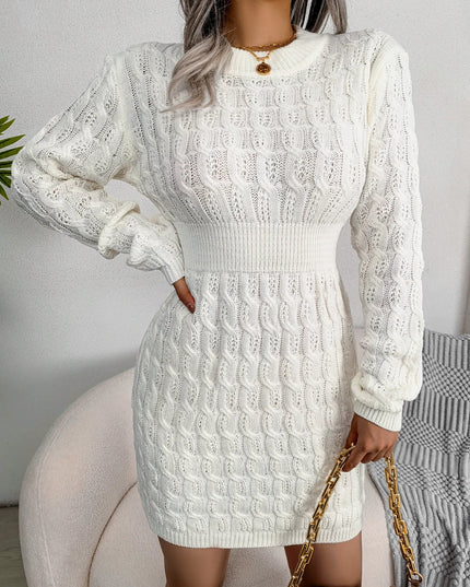 Long Sleeve Knit Sweater Dress