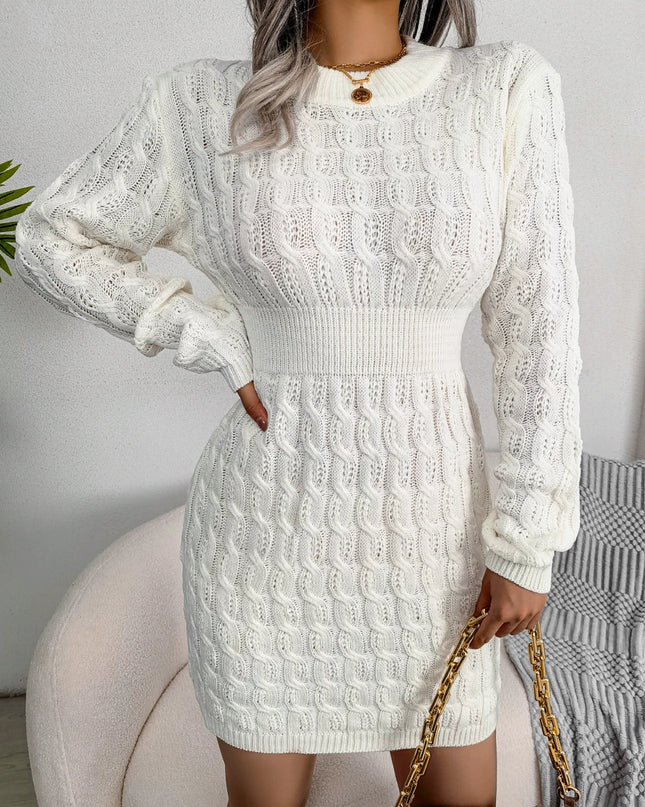 Long Sleeve Knit Sweater Dress