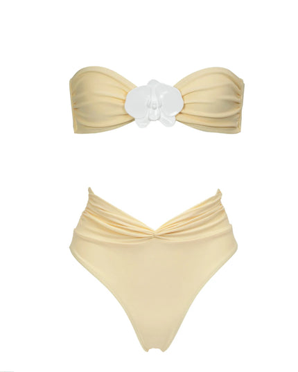 High-Waist Bandeau Bikini