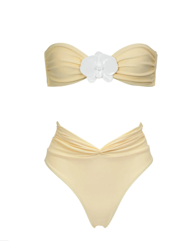 High-Waist Bandeau Bikini