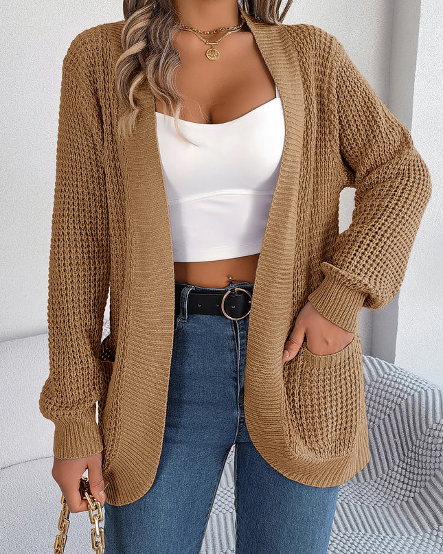 Pocket Long Sleeve Knit Sweater