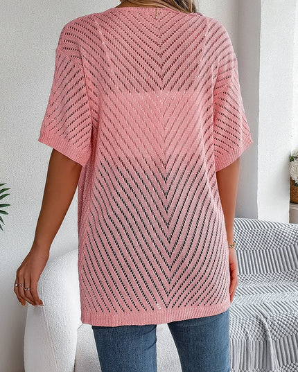 Hollow Knit Cardigan