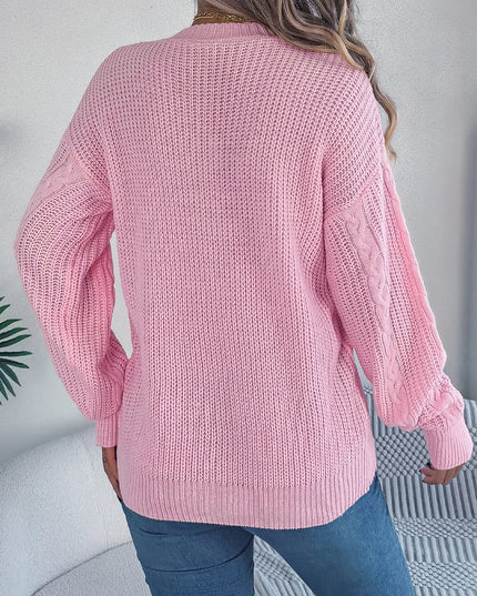 Twist Knit Button Cardigan