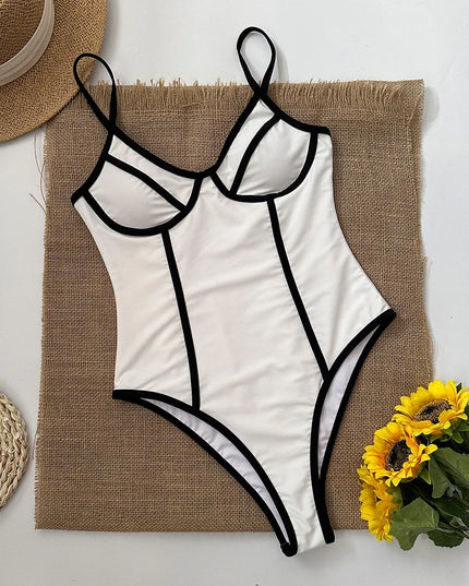 Contrast Sculpt One-Piece