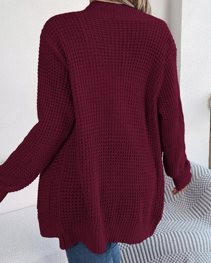 Pocket Long Sleeve Knit Sweater