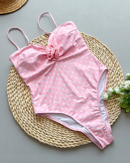 Floral 3D Push-Up One-Piece