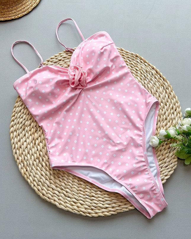 Floral 3D Push-Up One-Piece