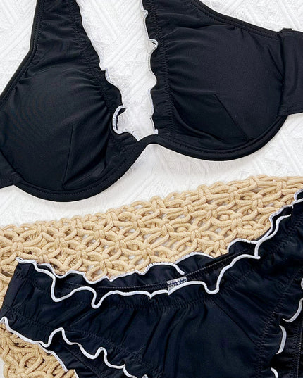 Ruffle Push-Up Bikini Set