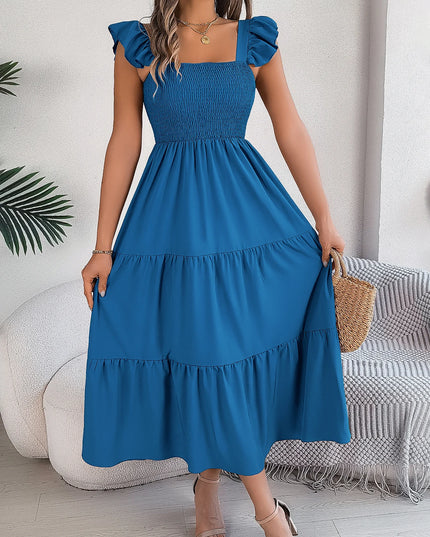 Square Neck Sleeveless Maxi Dress