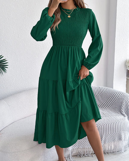 Long Sleeve Ruffled Dress