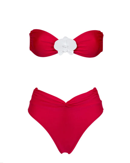 High-Waist Bandeau Bikini