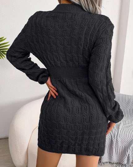 Long Sleeve Knit Sweater Dress