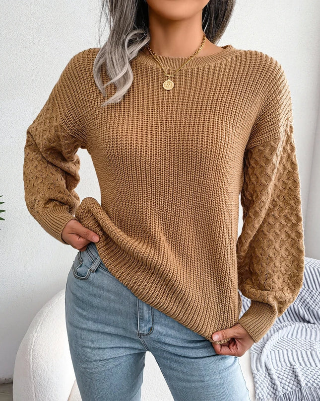 Lantern Sleeve Knit Sweater
