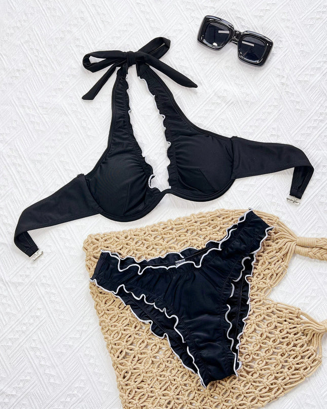Ruffle Push-Up Bikini Set