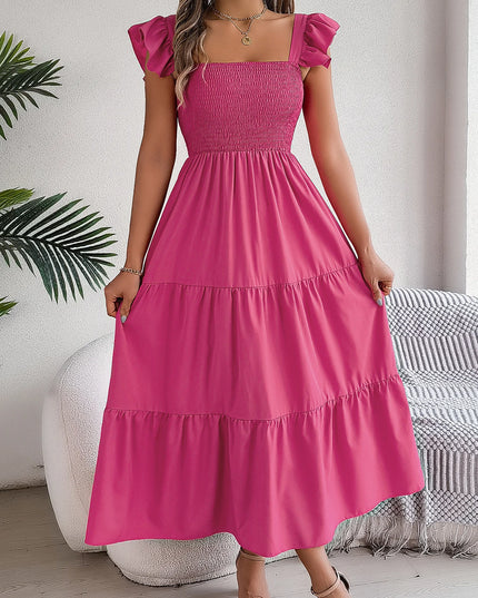 Square Neck Sleeveless Maxi Dress