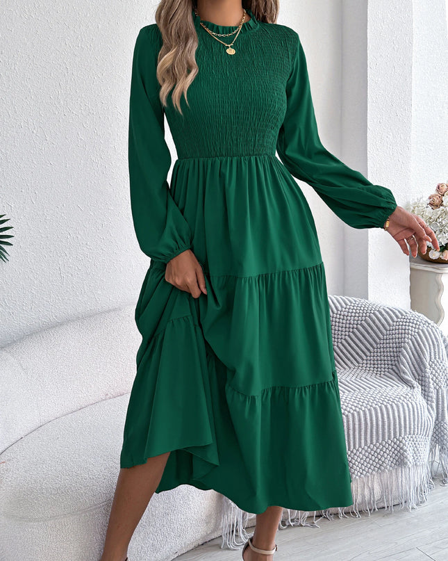 Long Sleeve Ruffled Dress