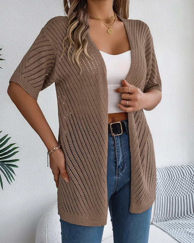 Hollow Knit Cardigan