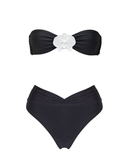 High-Waist Bandeau Bikini
