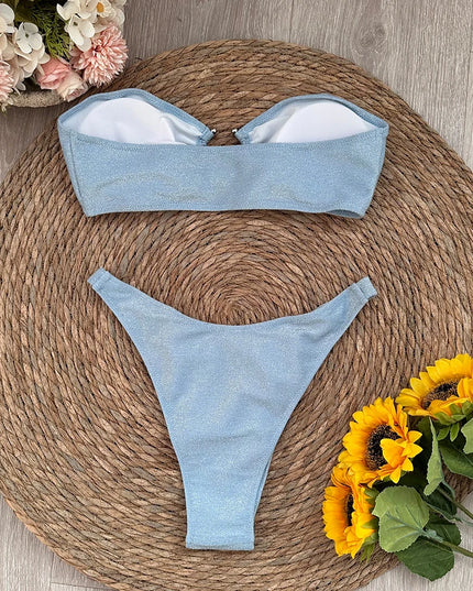 Micro Bandeau Bikini Set