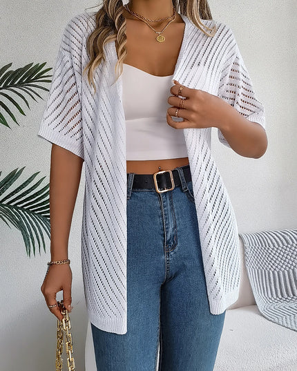 Hollow Knit Cardigan