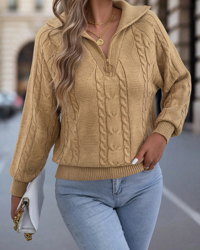 Half-Zip Knit Sweater