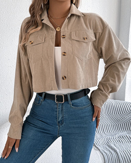 Cropped Corduroy Jacket