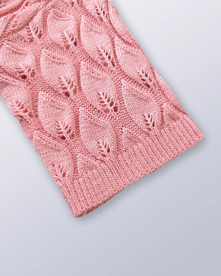 Hollow Leaf Knit Cardigan