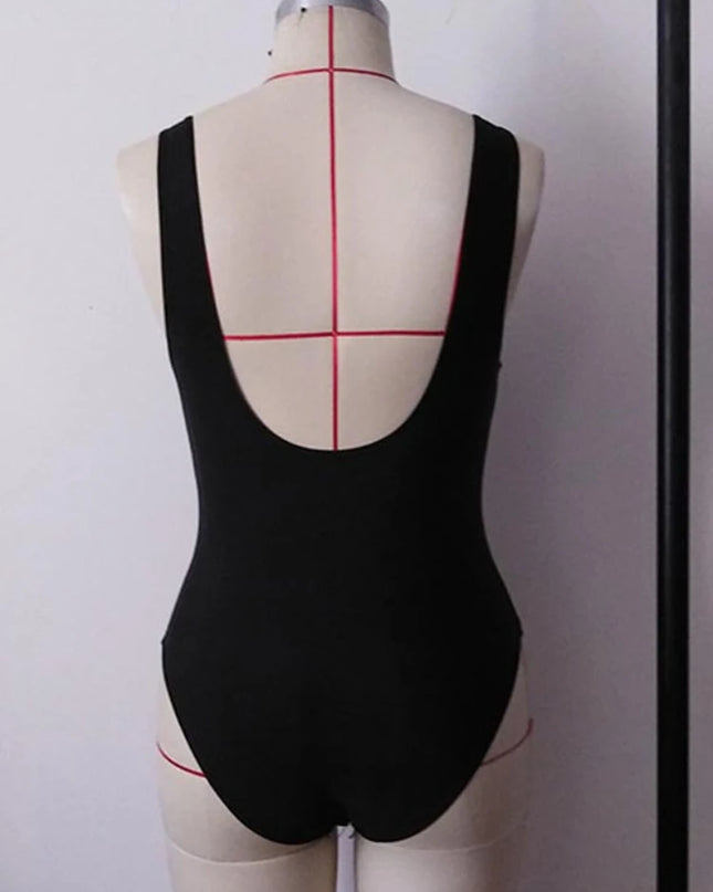 2026 New Sexy One Piece Swimsuit Women Push Up Swimwear Monokini Solid Hollow Out Bathing Suits Summer Beach Wear Swimming Suit