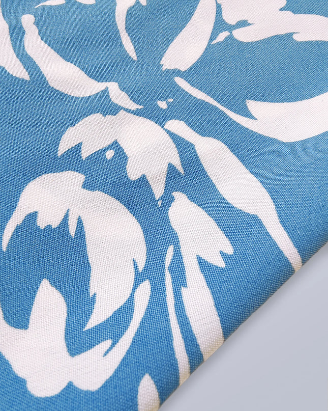 Button V Neck Flower Printed Short Sleeve A-line Dress