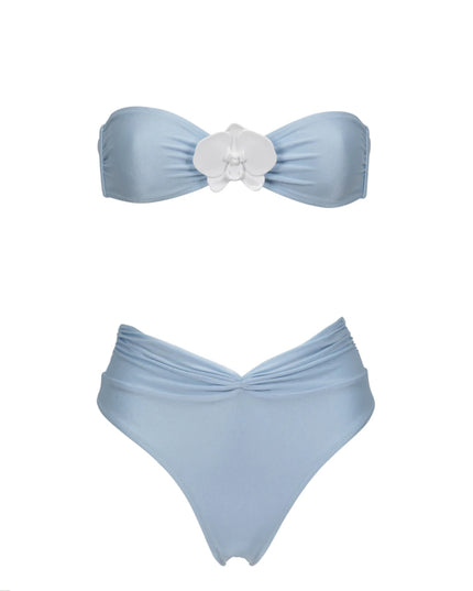 High-Waist Bandeau Bikini
