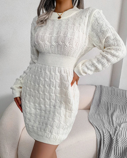 Long Sleeve Knit Sweater Dress