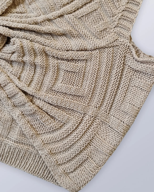 Knotted Short Sleeve Knit Top