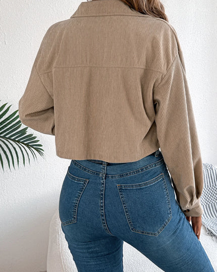 Cropped Corduroy Jacket