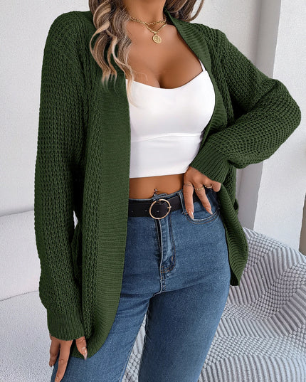 Pocket Long Sleeve Knit Sweater