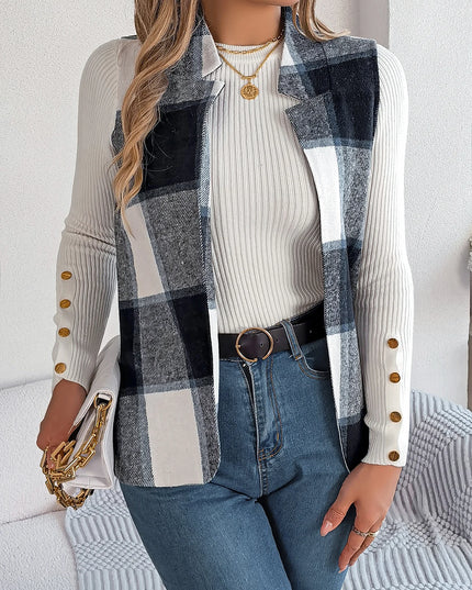 Plaid Wool Vest