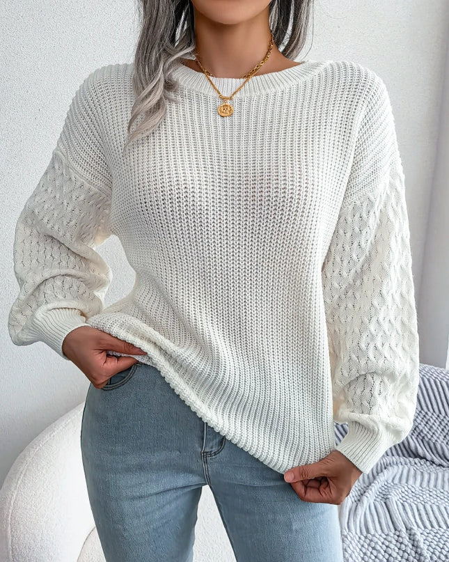 Lantern Sleeve Knit Sweater