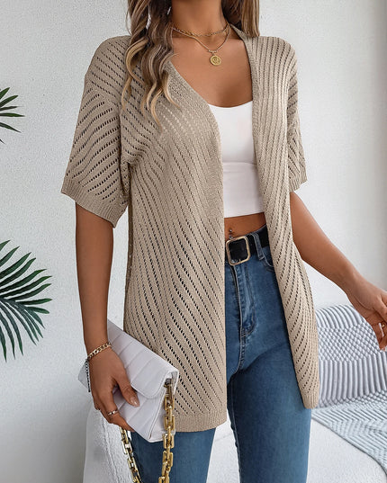 Hollow Knit Cardigan