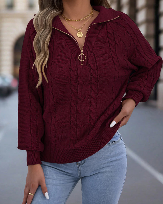 Half-Zip Knit Sweater