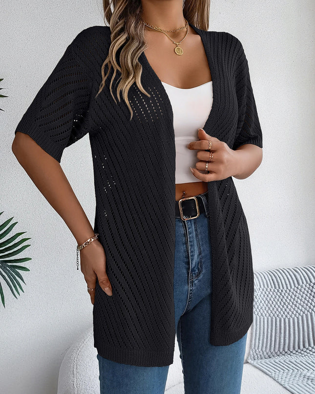 Hollow Knit Cardigan
