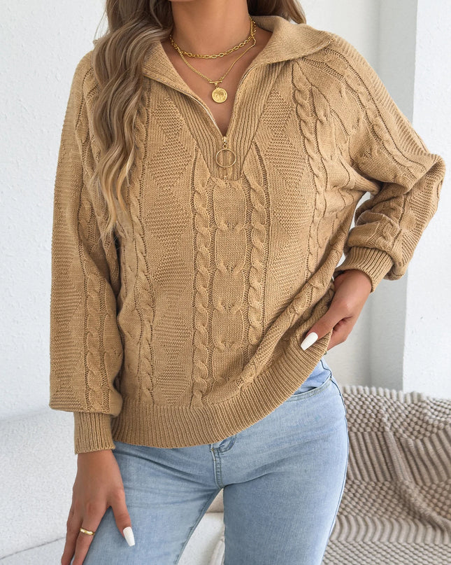 Half-Zip Knit Sweater