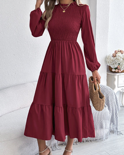 Long Sleeve Ruffled Dress
