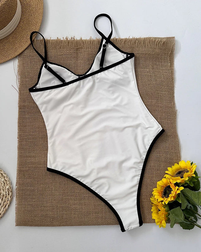 Contrast Sculpt One-Piece
